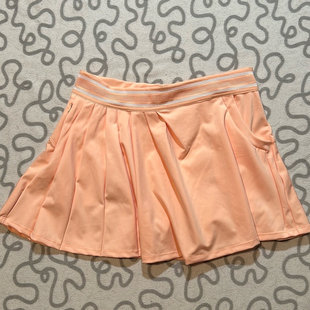 Free People Round Robin Skirt in Peach